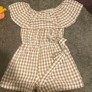 Gingham Romper